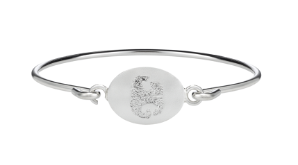 Custom Print Bangle Bracelet - Nose/Paw