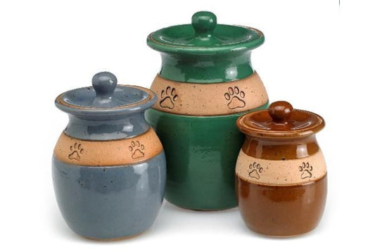 Ceramic Paw Print Urn