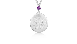 Custom Print Charm with Single Stone Bail - Nose/Paw