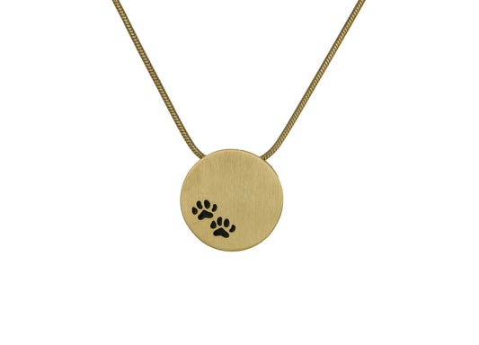 Round Urn Pendant With Paws