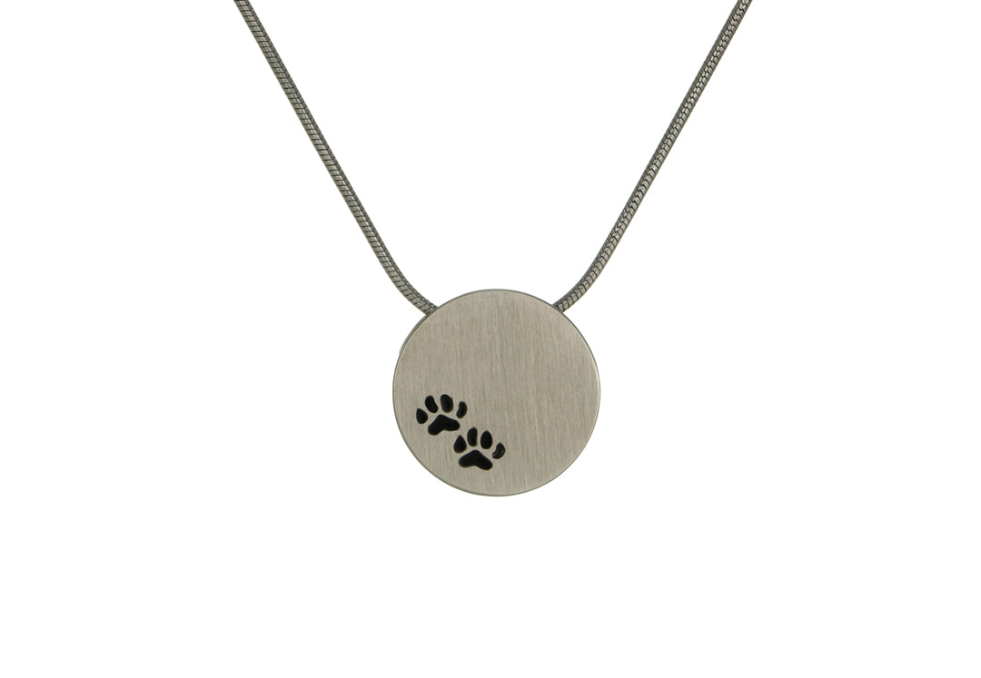 Round Urn Pendant With Paws
