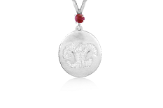 Custom Print Charm with Single Stone Bail - Nose/Paw
