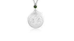 Custom Print Charm with Single Stone Bail - Nose/Paw