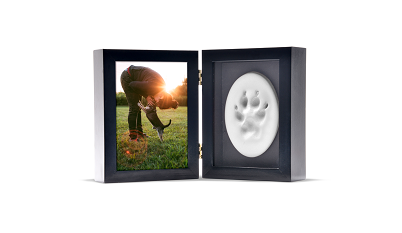 Tabletop Photo Paw Print Frame/Urn