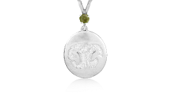 Custom Print Charm with Single Stone Bail - Nose/Paw