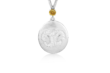 Custom Print Charm with Single Stone Bail - Nose/Paw