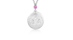 Custom Print Charm with Single Stone Bail - Nose/Paw
