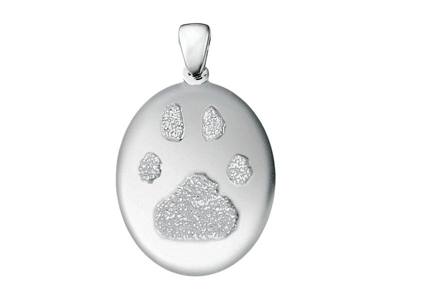 Grand Print Charm - Sterling Silver