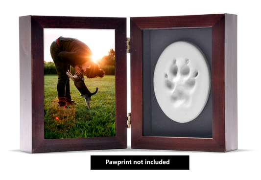 Tabletop Photo Paw Print Frame/Urn